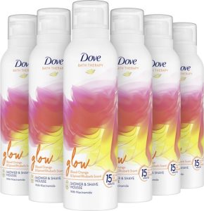 Dove Douche- en Scheerschuim Bath Therapy Glow - 6x200 ml