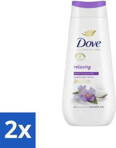 Dove Douchecrème Relaxing Kokos en Jasmijn - 2x225 ml