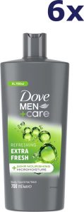 Dove Douchegel Men+Care Extra Fresh - 6 x 700 ml