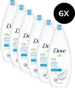 Dove Douchegel Zachte Scrub – Neutral, 6x 225 ml