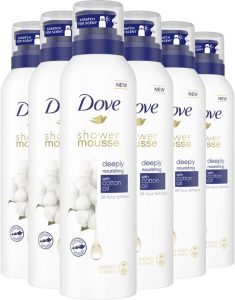 Dove Douchemousse - Diep Voedende Katoenolie - 6 x 200 ml