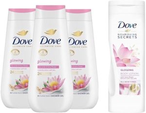 Dove Glowing Ritual Douchegel en Bodylotion 3x250ml+400ml