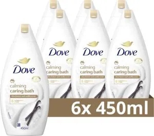 Dove Kalmerende Badcrème – Sheaboter & Vanille – 6x450ml