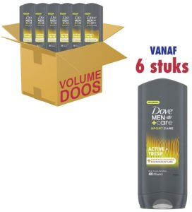 Dove Men+Care Active Fresh 3-in-1 Wash - 6x400ml