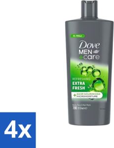 Dove Men+Care Extra Fresh 3-in-1 Douchegel 700 ml (4 stuks)