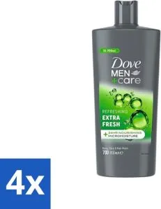 Dove Men+Care Extra Fresh 3-in-1 Douchegel 700 ml (4 stuks)