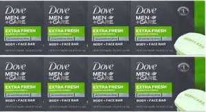 Dove Men+Care Extra Fresh Zeep – 8 x 100 g