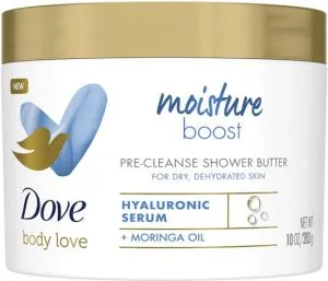 Dove Pre-Cleanse Doucheboter – Hyaluron & Moringa, 295 ml