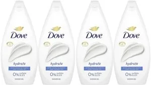 Dove Sulfaatvrije Hydraterende Douchegel – 4×250 ml