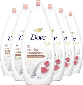 Dove Verzachtende Badcrème – Amandelolie & Hibiscus 6x720ml