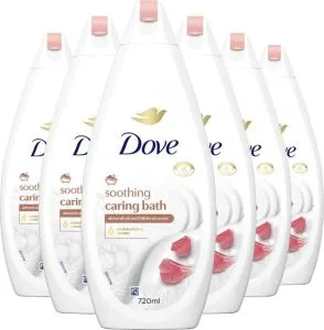 Dove Verzachtende Badcrème – Amandelolie & Hibiscus 6x720ml