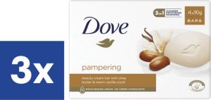 Dove Zeep Sheaboter & Warme Vanille - 3x4 stuks