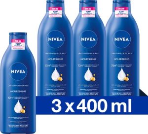 Nivea Body Milk Hyaluron & Amandel - 3x400 ml