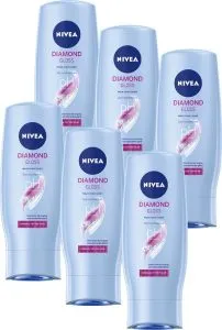 Nivea Diamond Gloss Conditioner met rozenolie – 6 x 200 ml