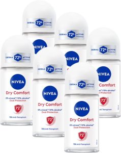 Nivea Dry Comfort Roll-on Anti-transpirant - 6 x 50 ml