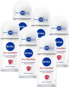 Nivea Dry Comfort Roll-on Anti-transpirant – 6 x 50 ml