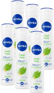 Nivea Fresh Pure Deospray Jasmijn 72 uur - 6x150 ml