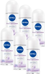 Nivea Fresh Sensation Deo Roller 6×50 ml