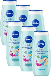 Nivea Kids 3in1 Lichaam & Haar Magic Apple 6x250ml