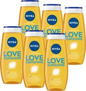 Nivea Love Sunshine Douchegel met Aloe Vera - 6 x 250 ml