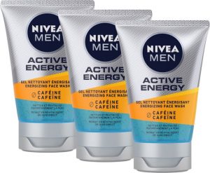 Nivea Men Active Energy Gezichtsreinigingsgel - 3x100 ml