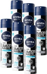 Nivea Men Black & White Fresh Anti-transpirant - 6×150 ml