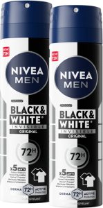 Nivea Men Black & White Original Antitranspirant 2 x 150 ml