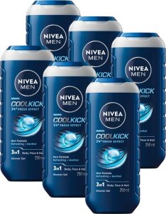 Nivea Men Cool Kick 3-in-1 Douchegel - 6 x 250 ml
