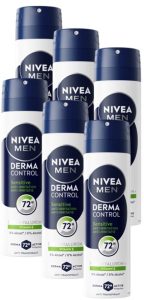 Nivea Men Derma Control Sensitive Deo Roller - 6 x 150 ml