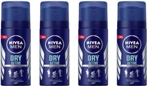 Nivea Men Dry Active Deodorant - 4x35 ml