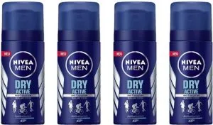 Nivea Men Dry Active Deodorant – 4×35 ml