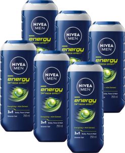 Nivea Men Energy 3-in-1 Douchegel met mint - 6 x 250 ml