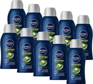 Nivea Men Energy 3-in-1 Douchegel Mint – 10 x 50ml