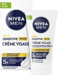 Nivea Men Sensitive Hydraterende Gezichtscrème SPF15 75 ml