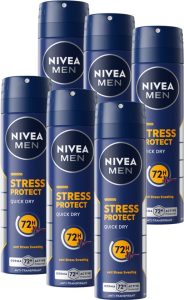 Nivea Men Stress Protect Deodorant Spray - 6x150 ml