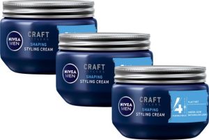 Nivea Men Styling Cream Haargel - 3x150 ml