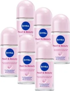 Nivea Pearl & Beauty Deodorant Roller – 6×50 ml