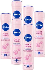 Nivea Pearl & Beauty Deodorant Spray - 6 x 150 ml