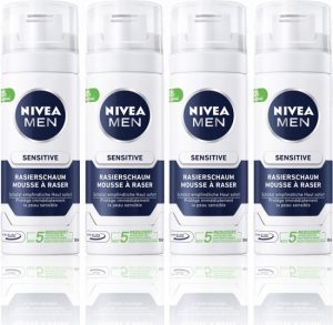 Nivea Scheerschuim Sensitive - 4 x 50 ml