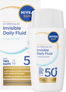 Nivea Sun Ultralichte Zonnebrandcrème Gezicht SPF 50+ 40 ml
