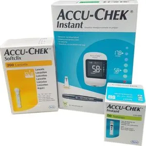 Accu-Chek Instant Startset – 50 teststrips, 200 lancetten