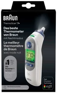 Braun ThermoScan 7+ Oorthermometer – Nachtmodus