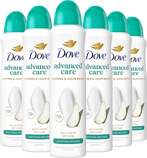 Dove Antitranspirant Spray – Peer & Aloë vera 6x150ml