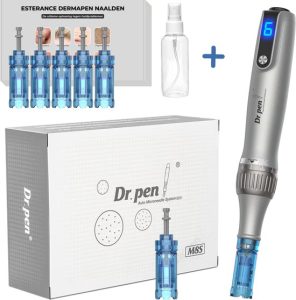 Dr.Pen M8S Dermapen – 5× 18-pin naalden + 50 ml