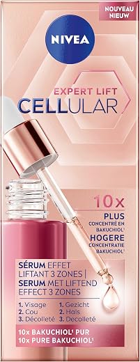NIVEA Cellular Expert Lift Bakuchiol Serum Gezicht - Skincare voor alle huidtypen - Liftend effect - Gezichtsserum - Alternatief voor Retinol - 30 ml