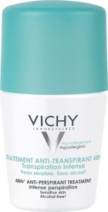 Vichy Intense Antitranspirant Roll-on 50 ml Gevoelige huid