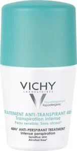 Vichy Intense Antitranspirant Roll-on 50 ml Gevoelige huid