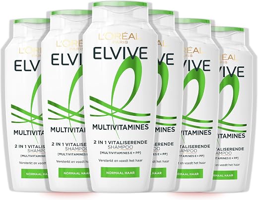 L’Oréal Paris Elvive Multivitamines 2 in 1 Shampoo - 6x 250ml