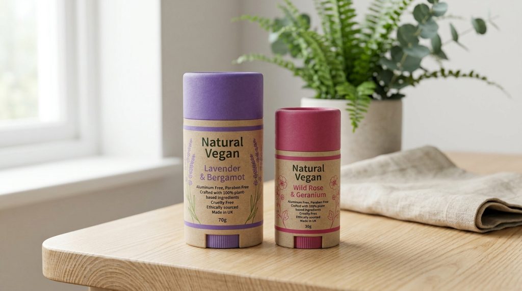Foto van duurzame en milieuvriendelijke deodorantproducten in 2026