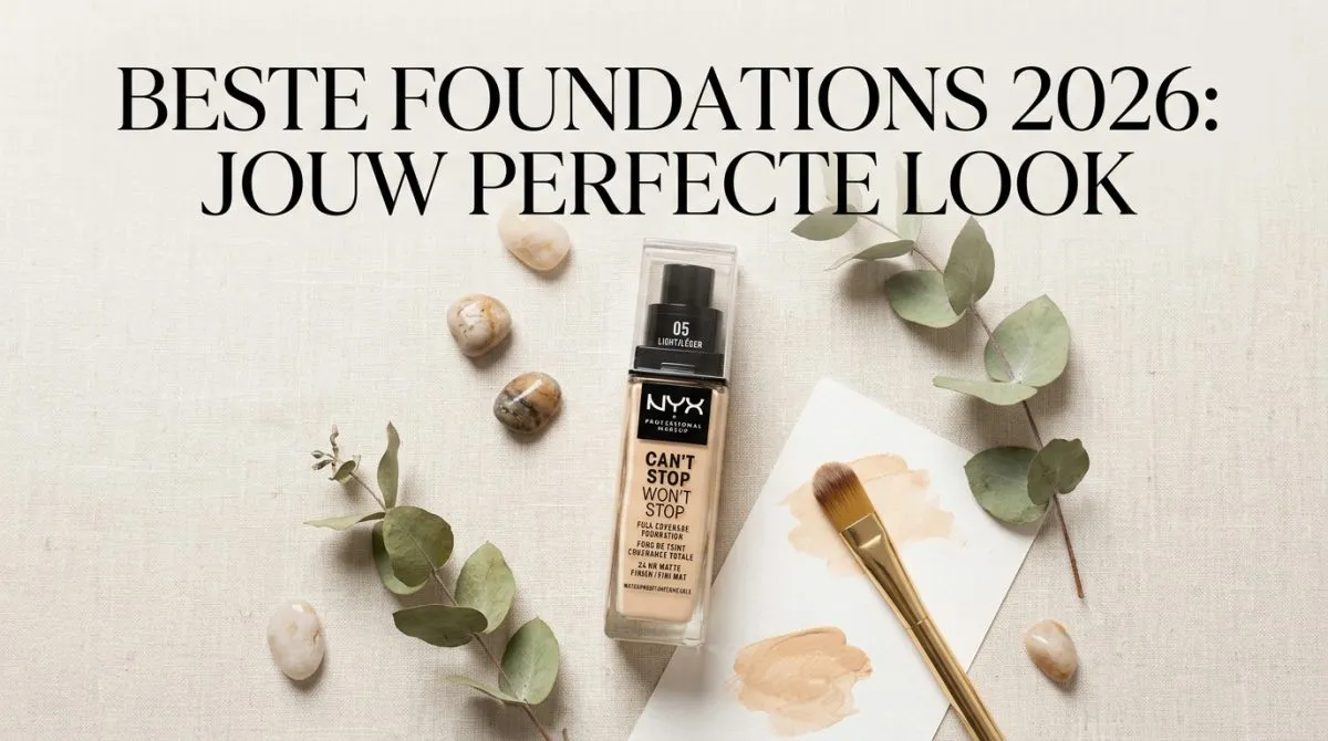 Beste foundations 2026 - stralende huid look